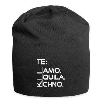 Techno confirmée - Bonnet en jersey - noir - Devant