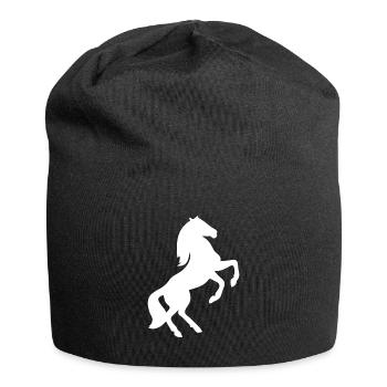 Horse Riding Rider - Jersey Beanie - black - Front