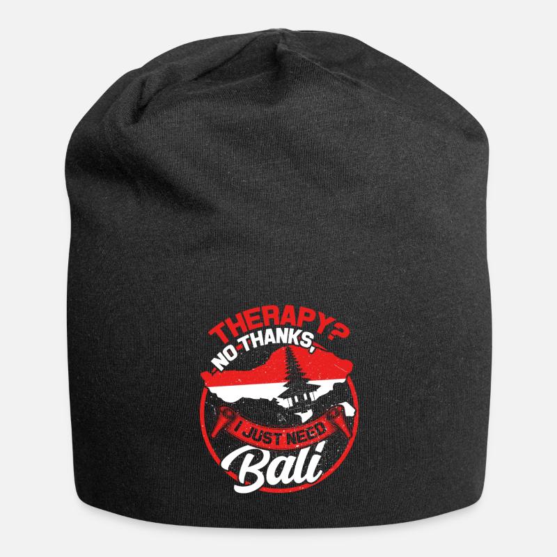 Bali - Jersey-Beanie - Schwarz