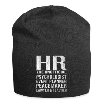 HR Manager Human Resources Recruiter - Jersey Beanie - charcoal grey - Front