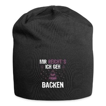 Backen Torte Cupcake - Jersey-Beanie - Schwarz - Vorne