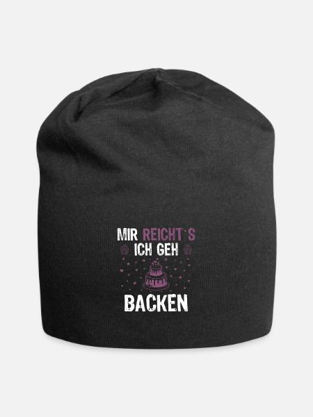 Backen Torte Cupcake - Jersey-Beanie - Schwarz