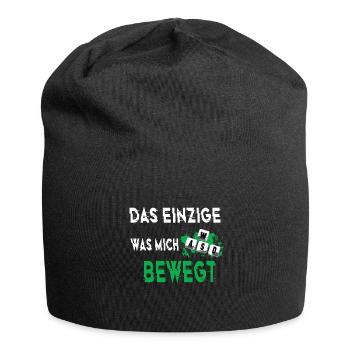 Gamer WASD Zocken Spruch Einzige was mich bewegt - Jersey-Beanie - Schwarz - Vorne
