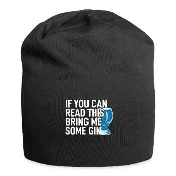 Alkohol saufen - Jersey-Beanie - Schwarz - Vorne