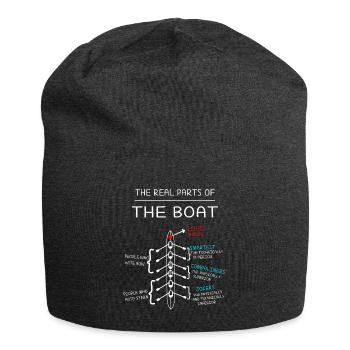 Oars rowing water sports rowing rowboat - Jersey Beanie - charcoal grey - Front