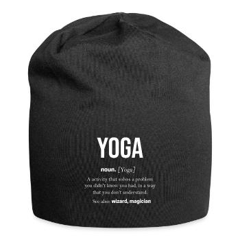 yoga - Bonnet en jersey - noir - Devant