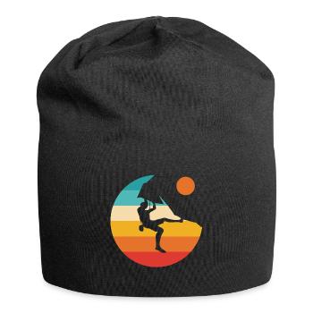 Klettern Klettern Bergsteiger Berg boulder - Jersey-Beanie - Schwarz - Vorne