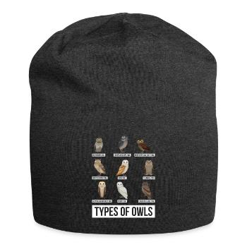 Eule Nacht Wald Vogel - Jersey-Beanie - Anthrazit - Vorne