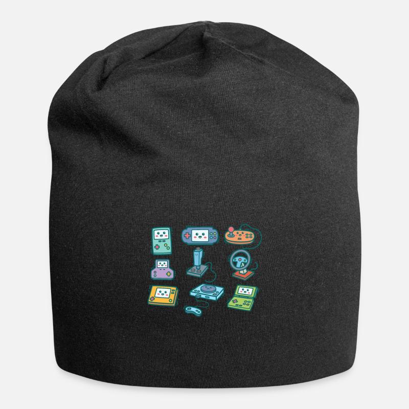 Computer Gaming Gamer Geschenk Zocken - Jersey-Beanie - Schwarz