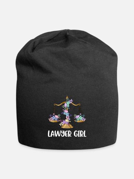 Anwältin Jurist Jura Rechtsanwalt Geschenk - Jersey-Beanie - Schwarz