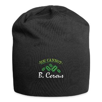 English bacteria joke biology pun - Jersey Beanie - black - Front
