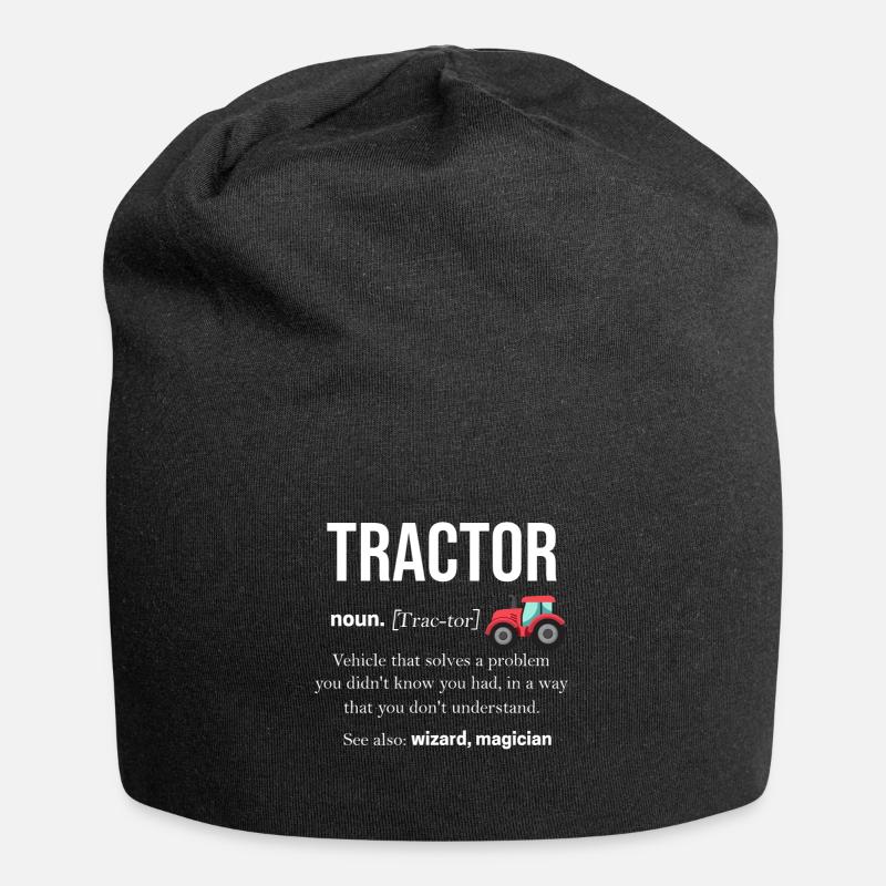 Traktor - Jersey-Beanie - Schwarz