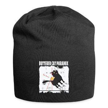 Buttered Cat Paradox Math Physics Cat - Jersey Beanie - black - Front