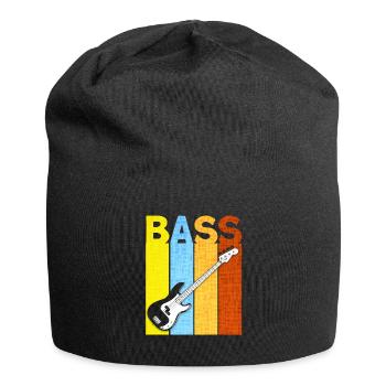 Cadeau de bassiste bassiste bassiste bassiste - Bonnet en jersey - noir - Devant