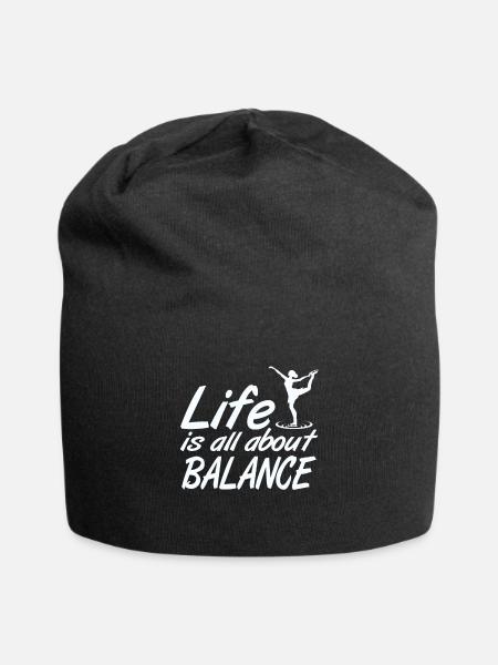 Eistanz Gleichgewicht - Jersey-Beanie - Schwarz