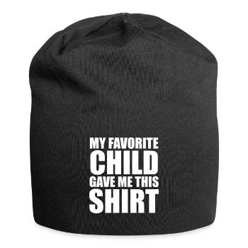 My Favorite Child Gave Me This Shirt - Mama Papa - Jersey-Beanie - Schwarz - Vorne