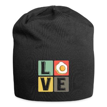 Eggs Fried Egg Scrambled Eggs Love Breakfast Gift - Jersey Beanie - black - Front