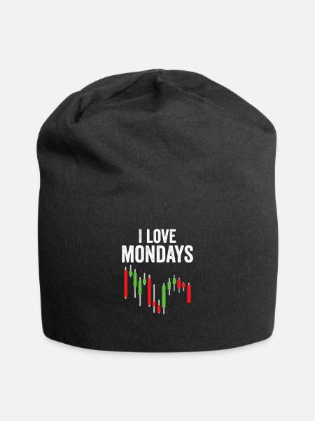 Lustiger Börsen-Tag Händler Wall Street Aktien - Jersey-Beanie - Schwarz