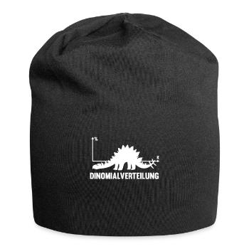 Dinomialverteilung Mathe Nerd Lustiges Design - Jersey-Beanie - Schwarz - Vorne
