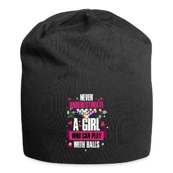 Billiard Pool Snooker Funny Gift - Jersey Beanie - black - Front