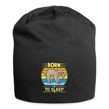 Sloth funny - Jersey Beanie - black - Front