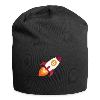 Bitcoin Rocket - Bitcoins de crypto-monnaie crypto - Bonnet en jersey - noir - Devant