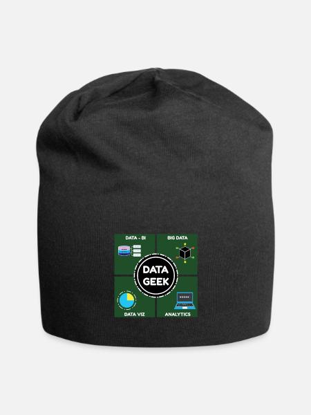 Talk Data To me Data Science und Datascientist - Jersey-Beanie - Schwarz