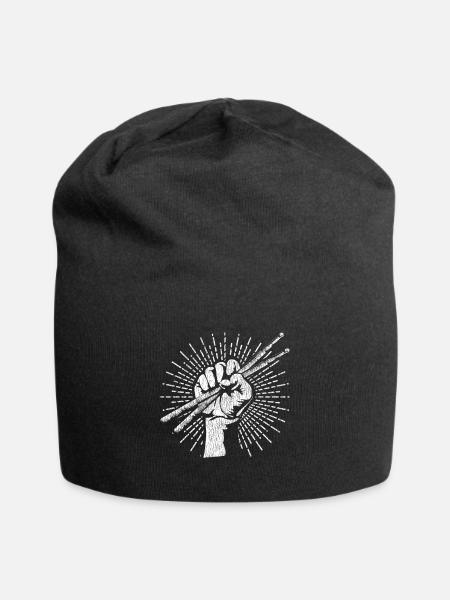 Schlagzeug Schlagzeuger - Jersey-Beanie - Schwarz