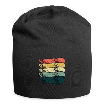 Skateboarder Skateboard Retro Skater Vintage Hobby - Jersey Beanie - black - Front