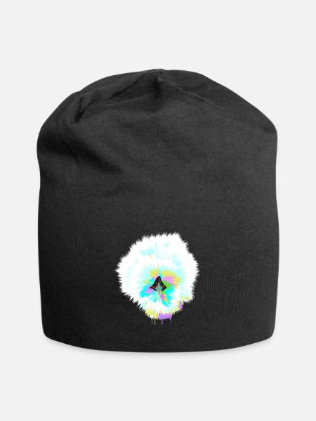 Poulet de soie Splash - Bonnet en jersey - noir