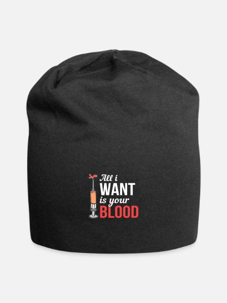 Blutspende Blutspender Krankenschwester Doktor - Jersey-Beanie - Schwarz
