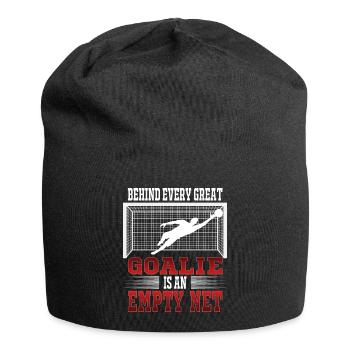 Gardien de but de football entraîneur Tor Keeper cadeau - Bonnet en jersey - noir - Devant