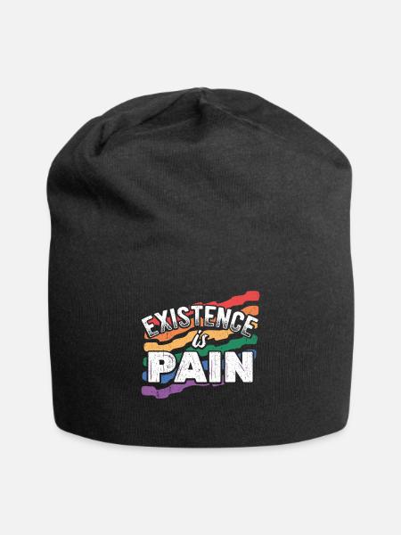 Pain existentialists buddhists life emptiness - Jersey Beanie - black