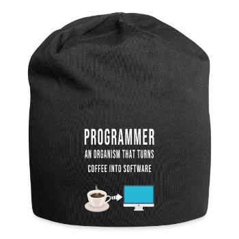 Programmierer Code Computer Softwareentwickler - Jersey-Beanie - Schwarz - Vorne