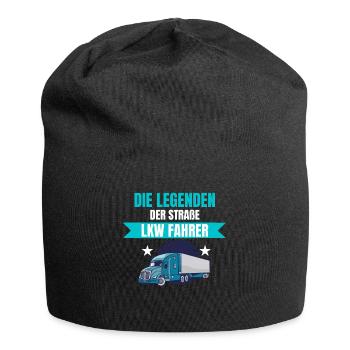 LKW Fahrer Brummi Trucker stolz lustig Geschenk - Jersey-Beanie - Schwarz - Vorne