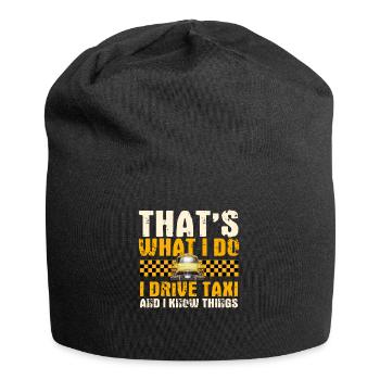 taxi driver - Jersey Beanie - black - Front