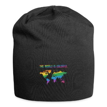 The world is colorful - Bonnet en jersey - noir - Devant