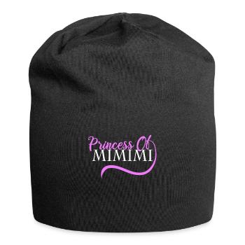 Princess of MIMIMI Women's Girl Gift Idea - Jersey Beanie - black - Front