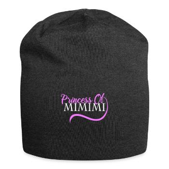 Princess of MIMIMI Damen Frauen Girl Geschenkidee - Jersey-Beanie - Anthrazit - Vorne