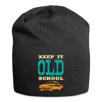Keep It Old School Accelerate Muscle Car mit Hinte - Jersey-Beanie - Schwarz - Vorne