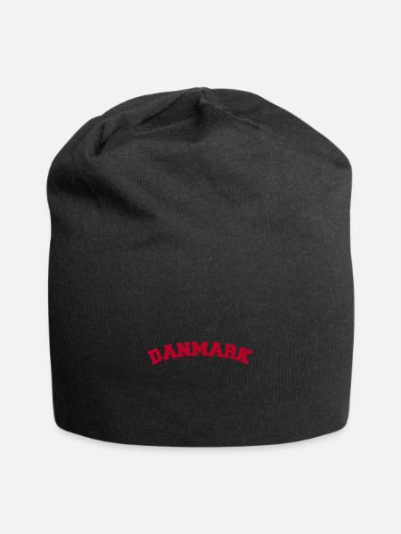 Danmark Dänemark - Jersey-Beanie - Schwarz