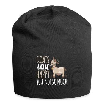 Chèvre - Bonnet en jersey - noir - Devant