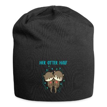 Otter Her Otter a aidé la tenue partenaire de Valtinstag - Bonnet en jersey - noir - Devant