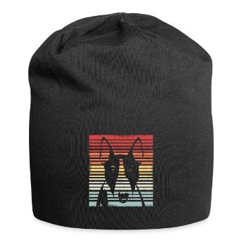Bull Terrier | Cadeau de propriétaire de chien Bull Terrier - Bonnet en jersey - noir - Devant