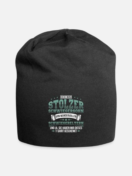 Schwiegersohn Geschenk Schwiegersöhne - Jersey-Beanie - Schwarz