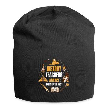 Cadeau de leçon de professeur d'histoire drôle - Bonnet en jersey - noir - Devant