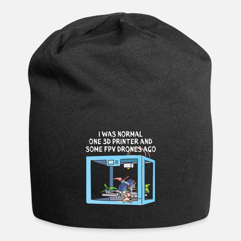Funny FPV Drone Racing Lover Gift - Jersey-Beanie - Schwarz