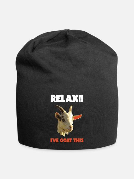 Goat goat - Jersey Beanie - black