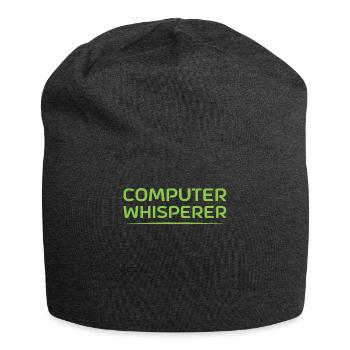 Computer Whisperer Cute IT Support Gift - Bonnet en jersey - charbon - Devant