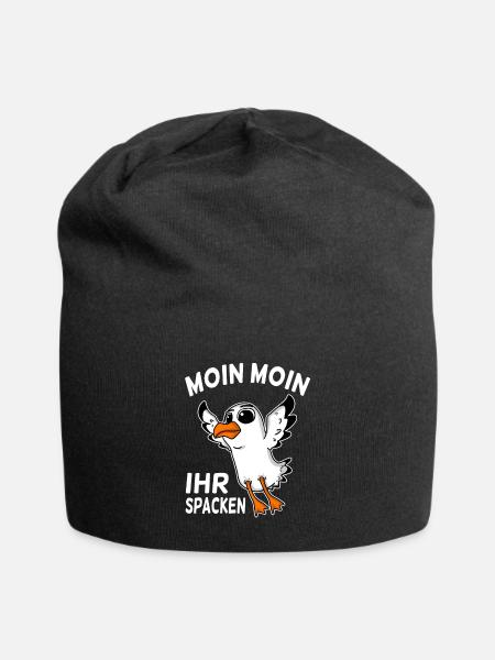Moin moin - Jersey-Beanie - Schwarz